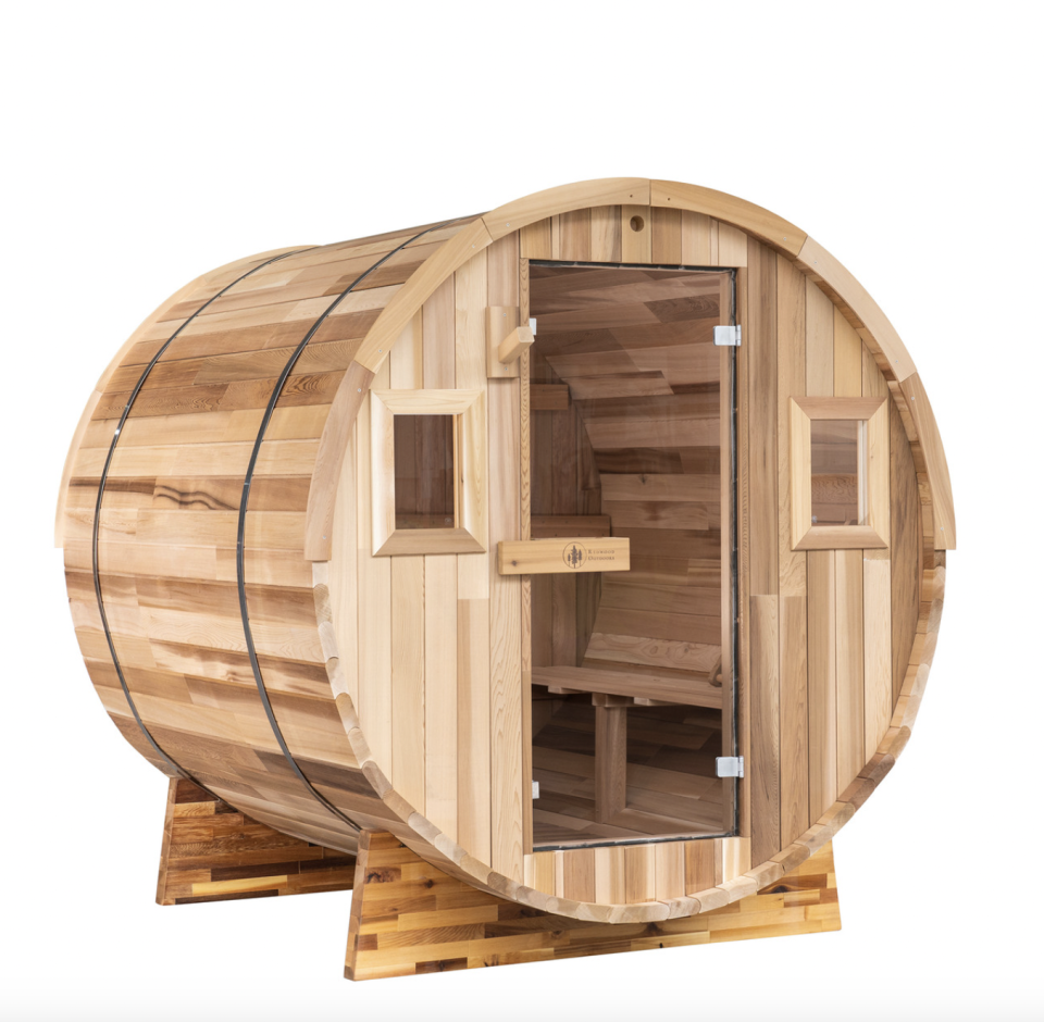 Redwood Outdoors Cedar Barrel Sauna - 6 Person