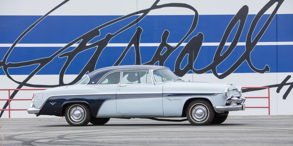 <p>The 330ci V8 in this Desoto Firedome was modified by Shelby's guys for maximum performance. </p>