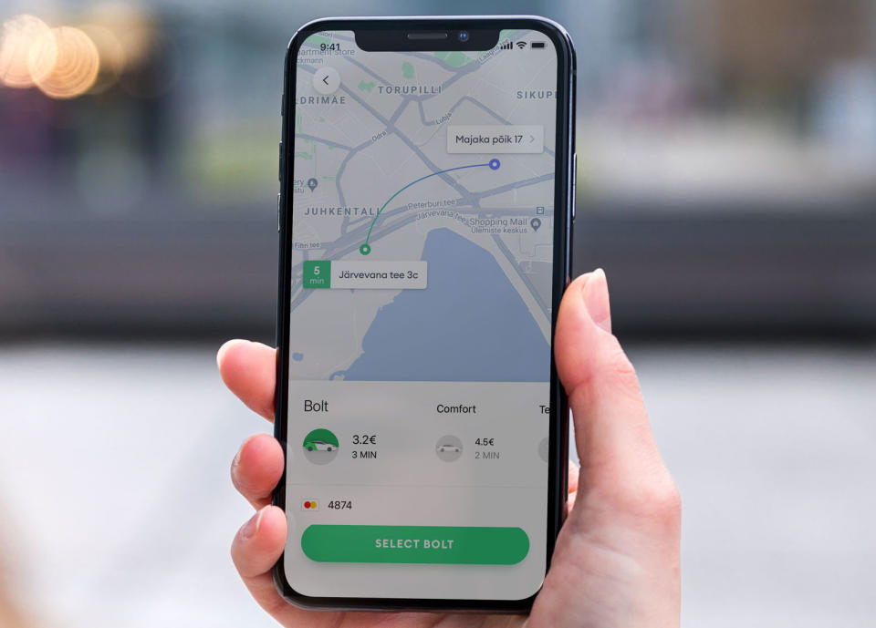 The Bolt app. Photo: Bolt
