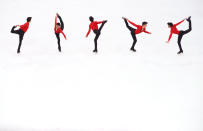 <p>Vincent Zhou of the United States competes during the Men’s Single Free Program on day eight of the PyeongChang 2018 Winter Olympic Games at Gangneung Ice Arena on February 17, 2018 in Gangneung, South Korea. (Photo by Dean Mouhtaropoulos/Getty Images) </p>