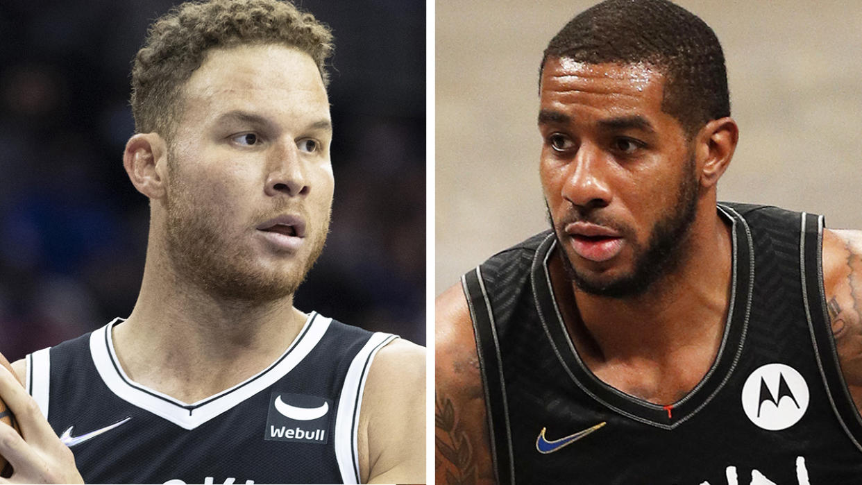 Blake Griffin (left) and LaMarcus Aldridge (right) will have much to prove for the Brooklyn Nets this NBA season.