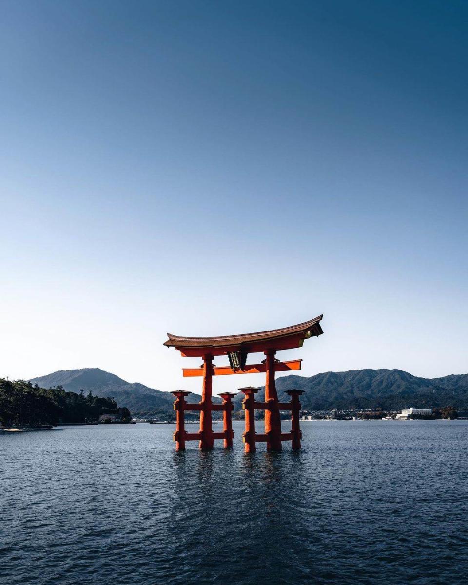 嚴島神社「大鳥居」。圖片來源：IG@yuchang.h