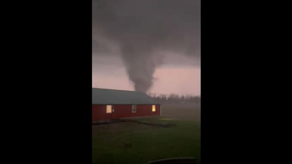 PHOTO: Tornadoes tear through Fryburg Ohio captured on video by Chad Steinke, March 14, 2024. (Chad Steinke)