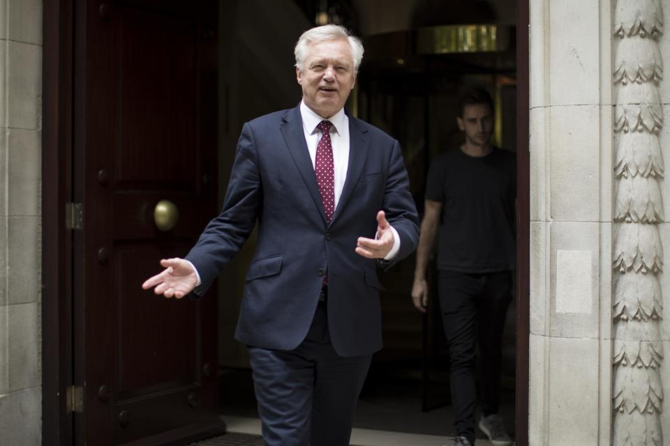 David Davis is on a collision course with his EU counterparts: Getty