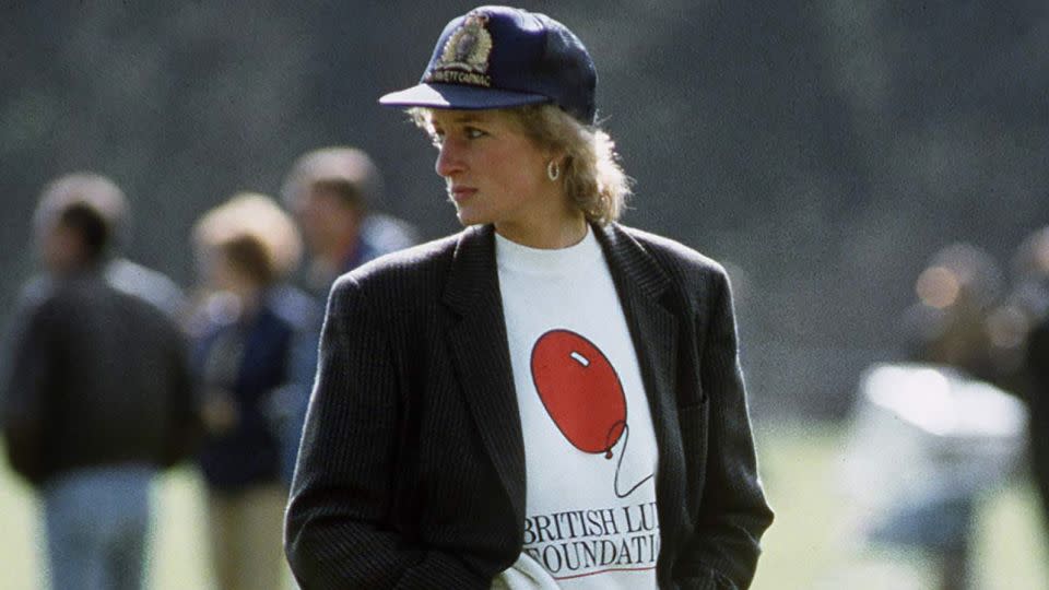 Princess Diana pictured at the Guards Polo Club in Windsor, England, on May 2, 1988. - Tim Graham Photo Library/Getty Images