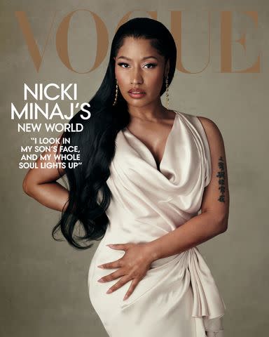 <p>Norman Jean Roy/Vogue</p> Nicki Minaj on the cover of Vogue's November issue