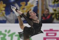 Figure Skating - ISU Grand Prix Rostelecom Cup 2017 - Ladies’ Free Skating - Moscow, Russia - October 21, 2017 - Evgenia Medvedeva of Russia competes. REUTERS/Alexander Fedorov