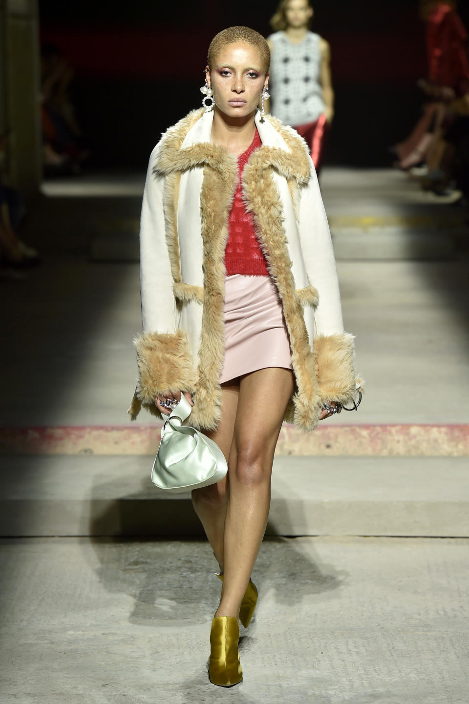 <p>Topshop went for slinky satin bags in numerous pastel shades. <em>[Photo: Topshop]</em> </p>