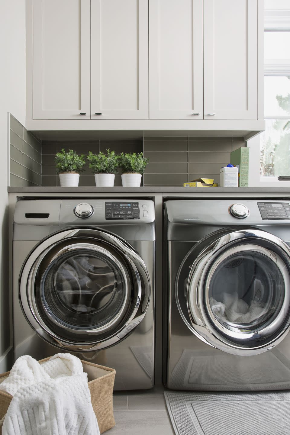 <p><strong>Average lifespan: about 10-13 years</strong></p><p>Though washers last about 10 years, dryers typically live a solid 13 before needing to be replaced. By cleaning out lint traps every time you use the dryer and keeping the vent pipe, motor, belt, drum, and behind the dryer lint-free, <a rel="nofollow noopener" href="https://www.hwahomewarranty.com/learning-center/homeowners/how-long-will-appliances-last" target="_blank" data-ylk="slk:HWA;elm:context_link;itc:0;sec:content-canvas" class="link ">HWA</a> says you can maintain your dryer. Similarly, by checking hoses for leaks and clogs and keeping the filter clean, you can maintain your washer longer.</p>