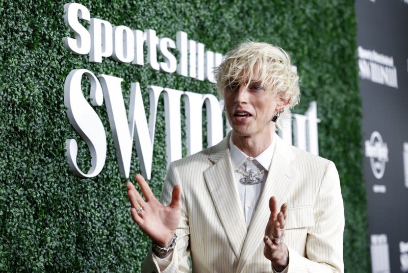 Machine Gun Kelly attends the Sports Illustrated swimsuit issue launch in 2023. File Photo by John Angelillo/UPI