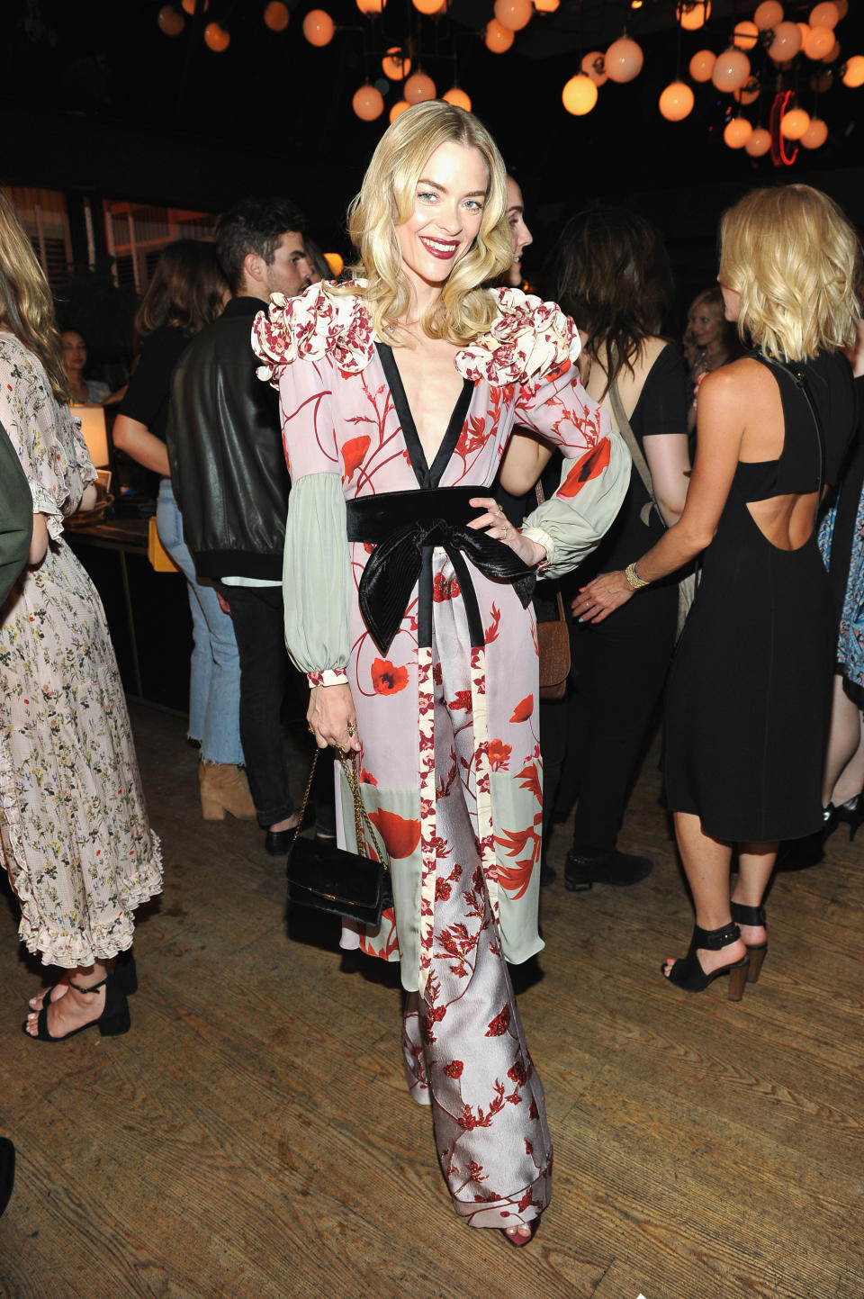 <p>When you can't decide if you want to pay homage to the Ming dynasty, the Edwardian era, or the linebacker-esque shoulder pads of the ‘80s, Jaime King's outfit says: Why not do all three at once?</p>