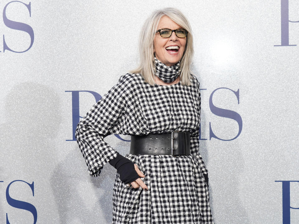 LOS ANGELES, CALIFORNIA - MAY 01: Diane Keaton attends the premiere of STX&#39;s 