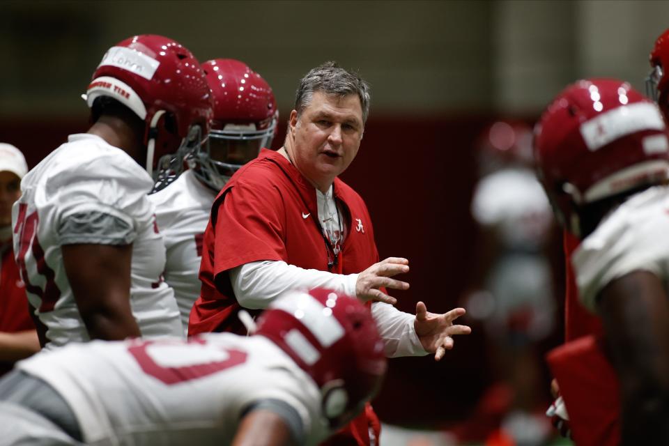 3/19/21 MFB Spring Practice 01Doug MarronePhoto by Kent Gidley3/19/21 MFB Spring Practice 01Doug MarronePhoto by Kent Gidley