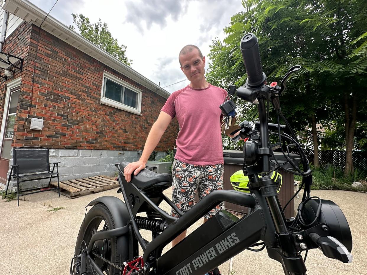 Joey Desolock lives in Ford City. He says the city needs to actively start making changes to the roadways to increase safety for all users. (Jennifer La Grassa/CBC - image credit)