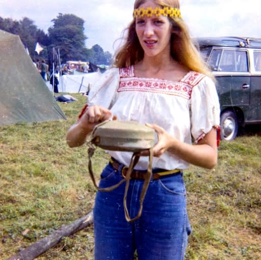 Annie Birch, an attendee of the 1969 Woodstock festival which marks its 50th anniversary this year