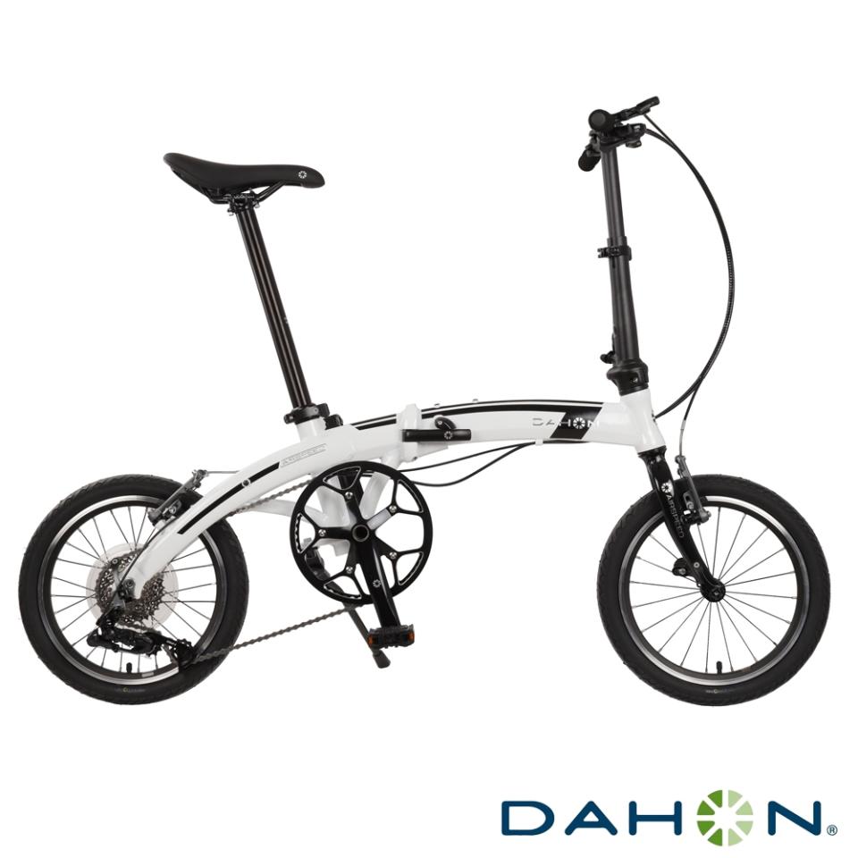 ▲DAHON大行 AIRSPEED 16吋9速 鋁合金折疊單車/自行車/小折，海豚型車架競速一流。（圖片來源：Yahoo購物中心）