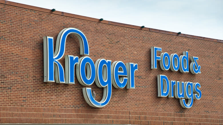 Kroger store sign