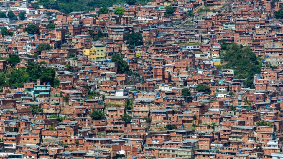 El barrio Petare en Caracas, Venezuela.