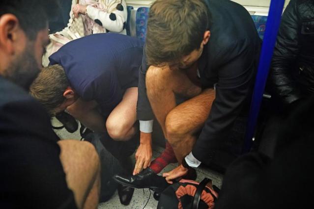NY subway riders strip to underwear for 'no-pants day'; some grin, others  bare it 