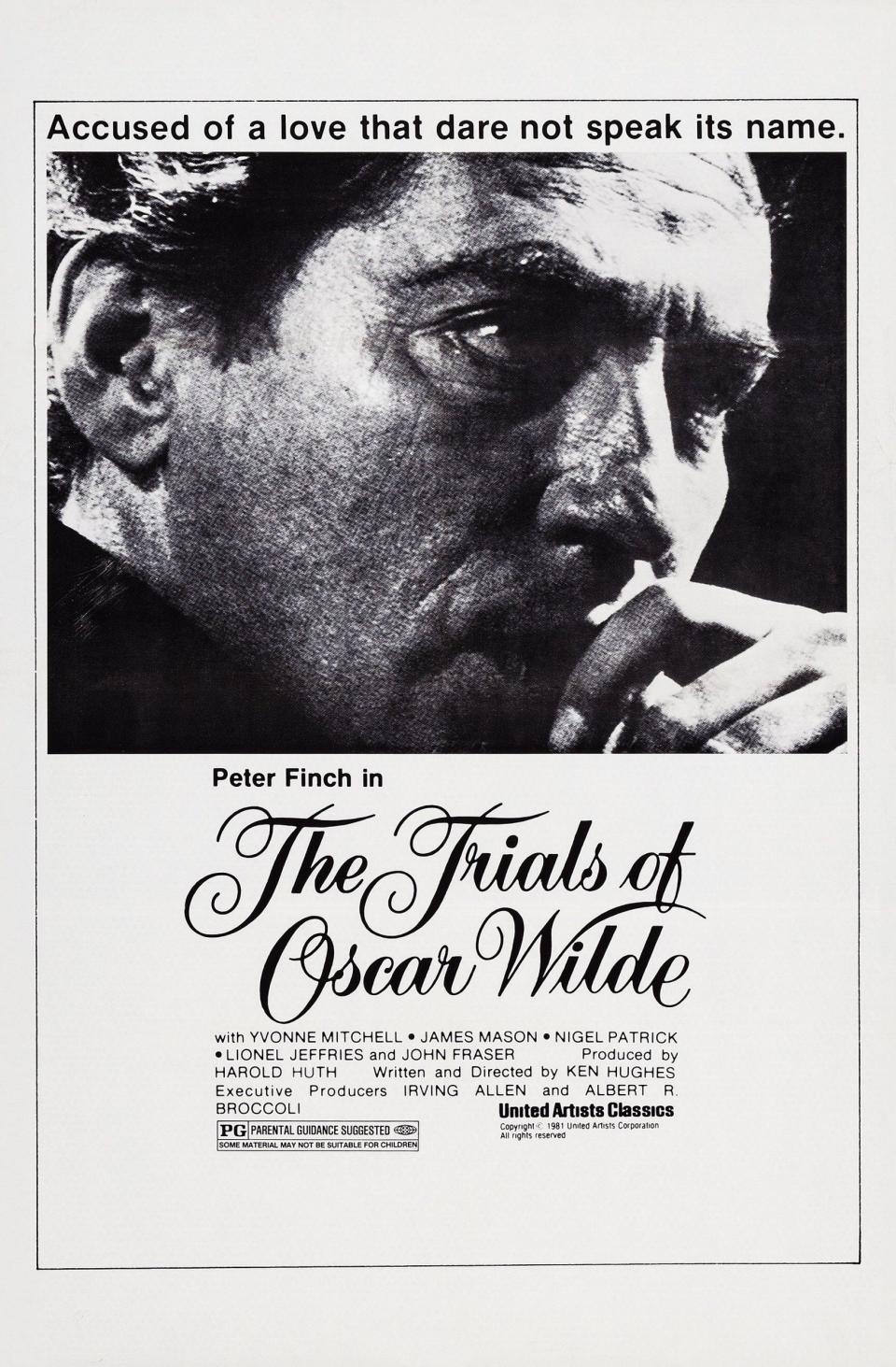 Fraser appeared opposite Peter Finch in The Trails of Oscar Wilde, 1960 - LMPC