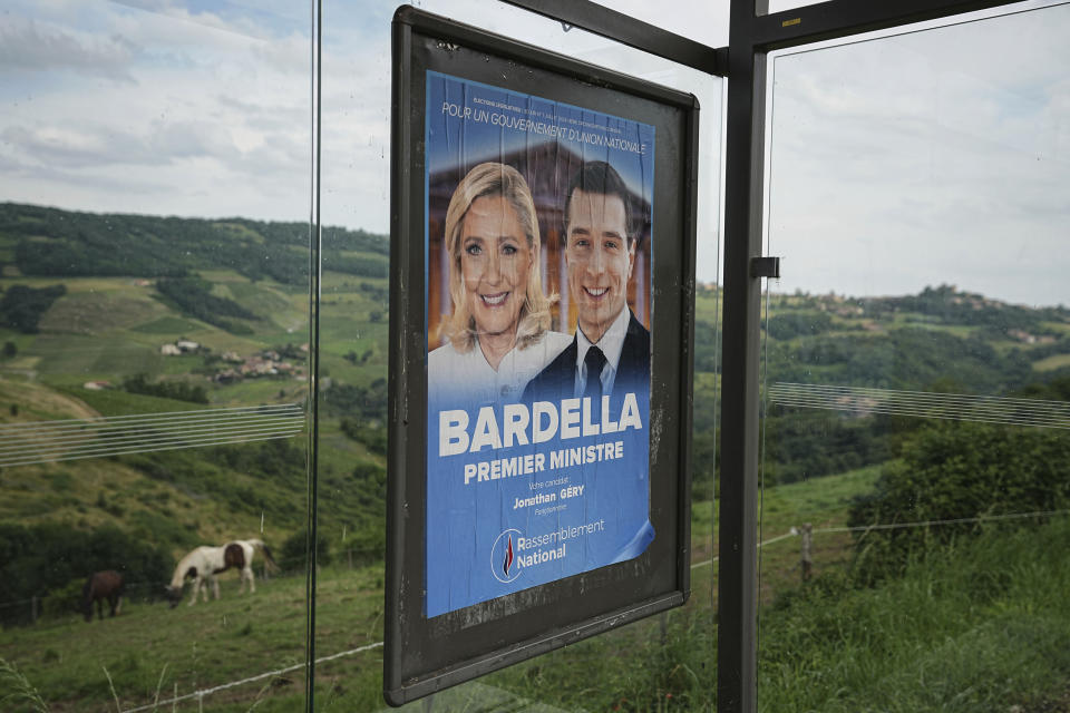 The far-right is popular in rural France. (AP)