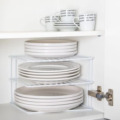This plate organising storage rack