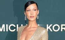 <p>Sie ist laut der Berechnungen das schönste Topmodel: Bella Hadid erreicht einen Schönheitswert von 94,35 Prozent und belegt damit insgesamt Platz drei. (Bild: Dimitrios Kambouris/Getty Images)</p> 