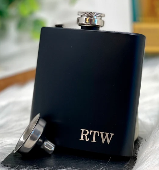 17) Personalized Groomsmen Flasks