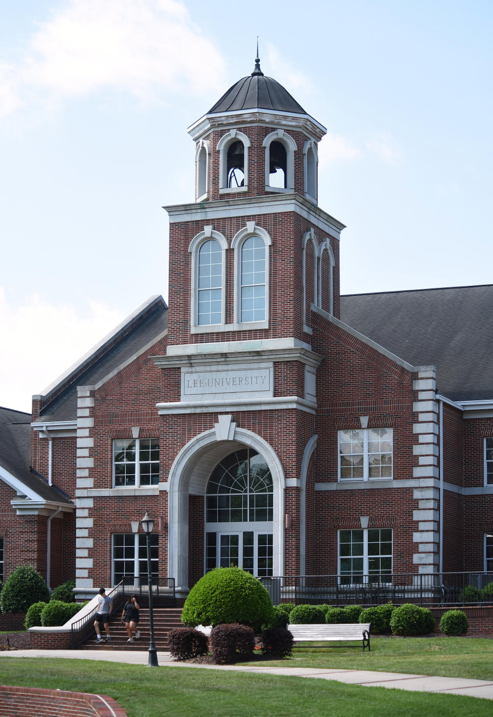 The Conn Student Union at Lee University in Cleveland, Tenn., is shown Friday, May 20, 2022. Come fall, Lee will have more strict guidelines on students' speech and how they can present their gender and sexuality on campus, according to a leaked draft of school policy. (Matt Hamilton/Chattanooga Times Free Press via AP)