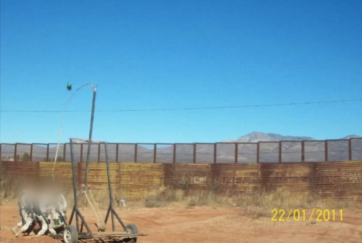 Mexico drug smuggler catapault