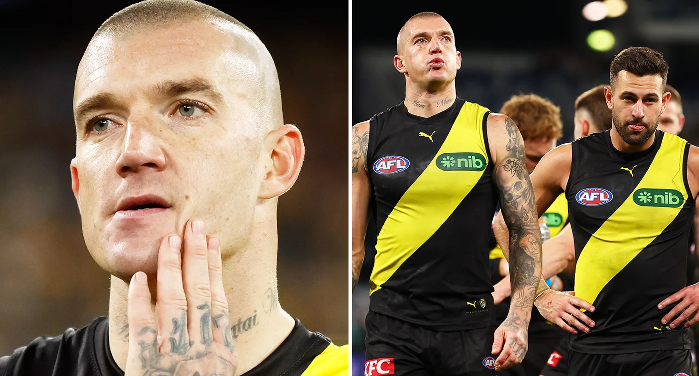 Dustin Martin faces more time on the sidelines in the second half of the AFL season as coach Adem Yze manages his workload. Image: Getty