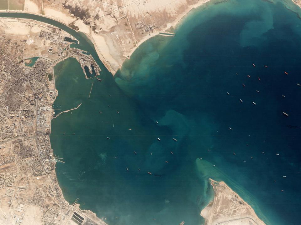 Boats in the Suez