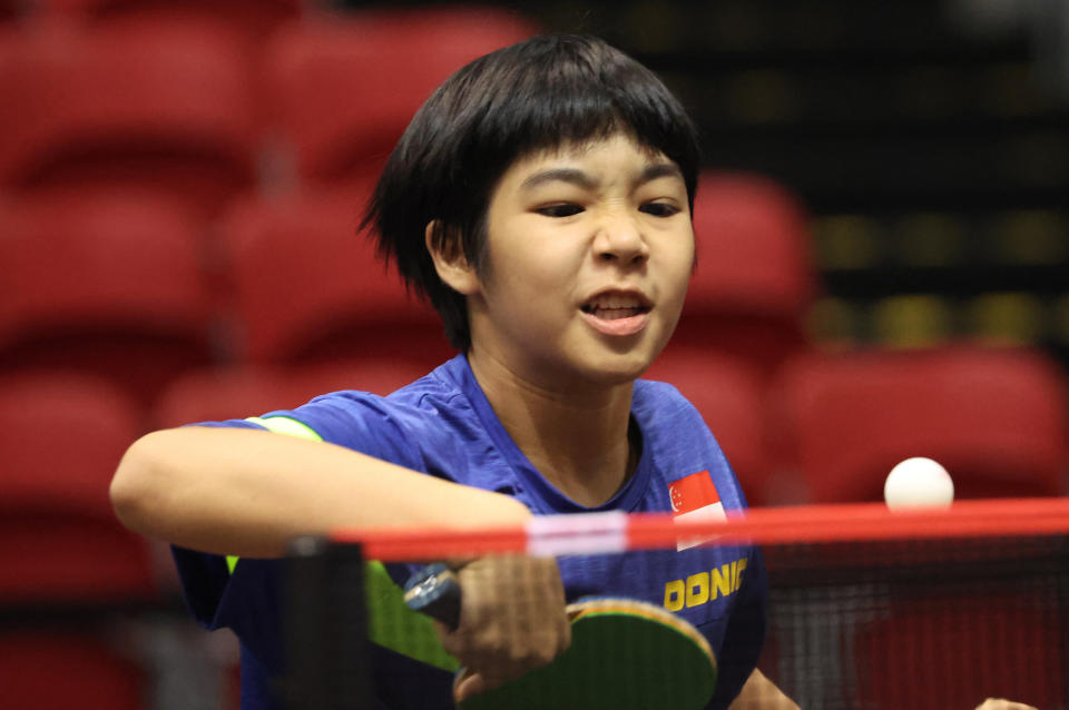 Singapore national youth paddler Loy Ming Ying. (PHOTO: STTA)