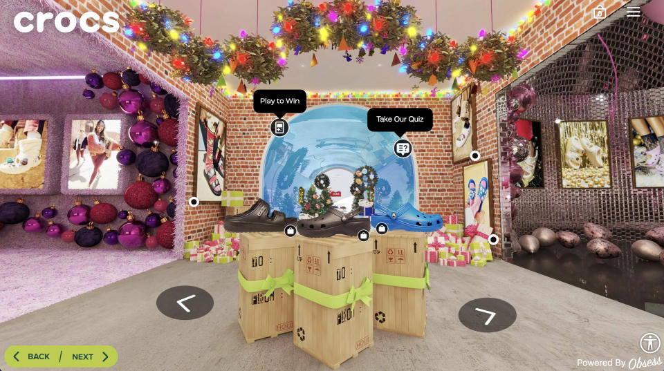 Shoppers can explore the spaces, play a game to win prizes or take a quiz to personalize the experience.