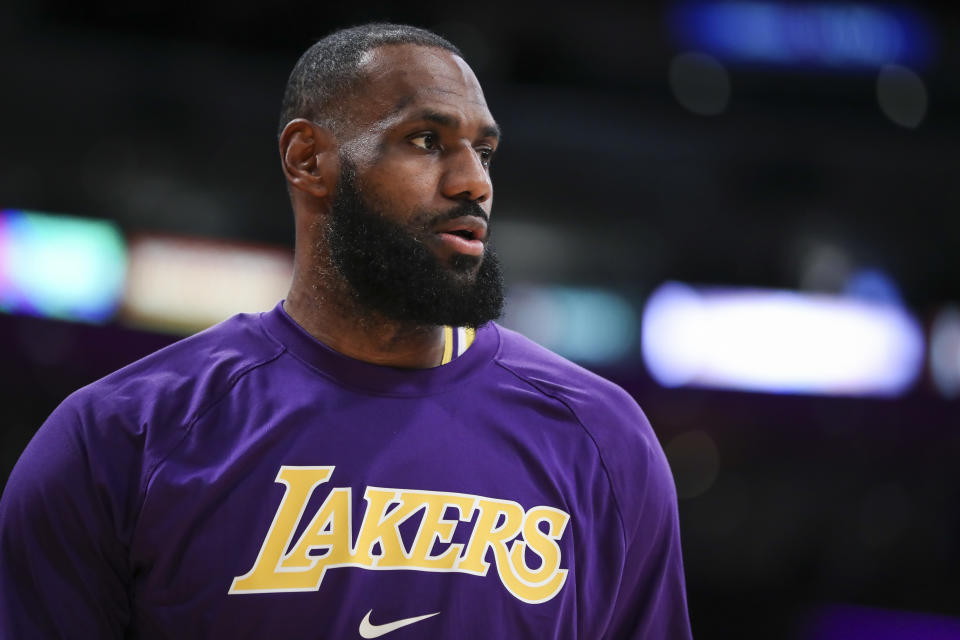 LeBron James and the Lakers host the Celtics on Christmas. (Meg Oliphant/Getty Images )