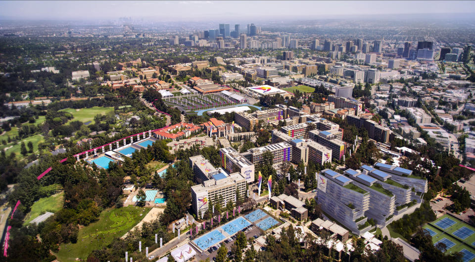 <p>Olympic village on UCLA’s campus. (Photo courtesy of LA2024) </p>