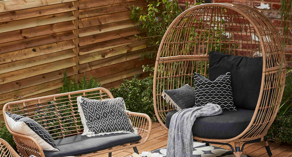 The ultimate egg chair to have this summer. (B&Q)