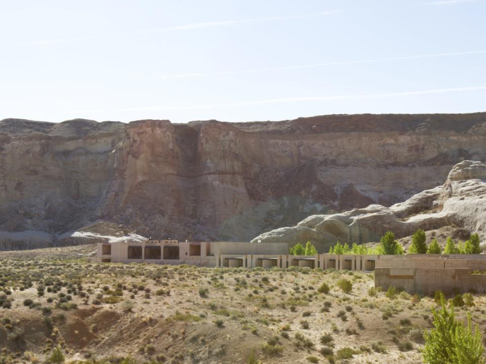 The Amangiri Resort in Utah blends in to the surrounding rocks.