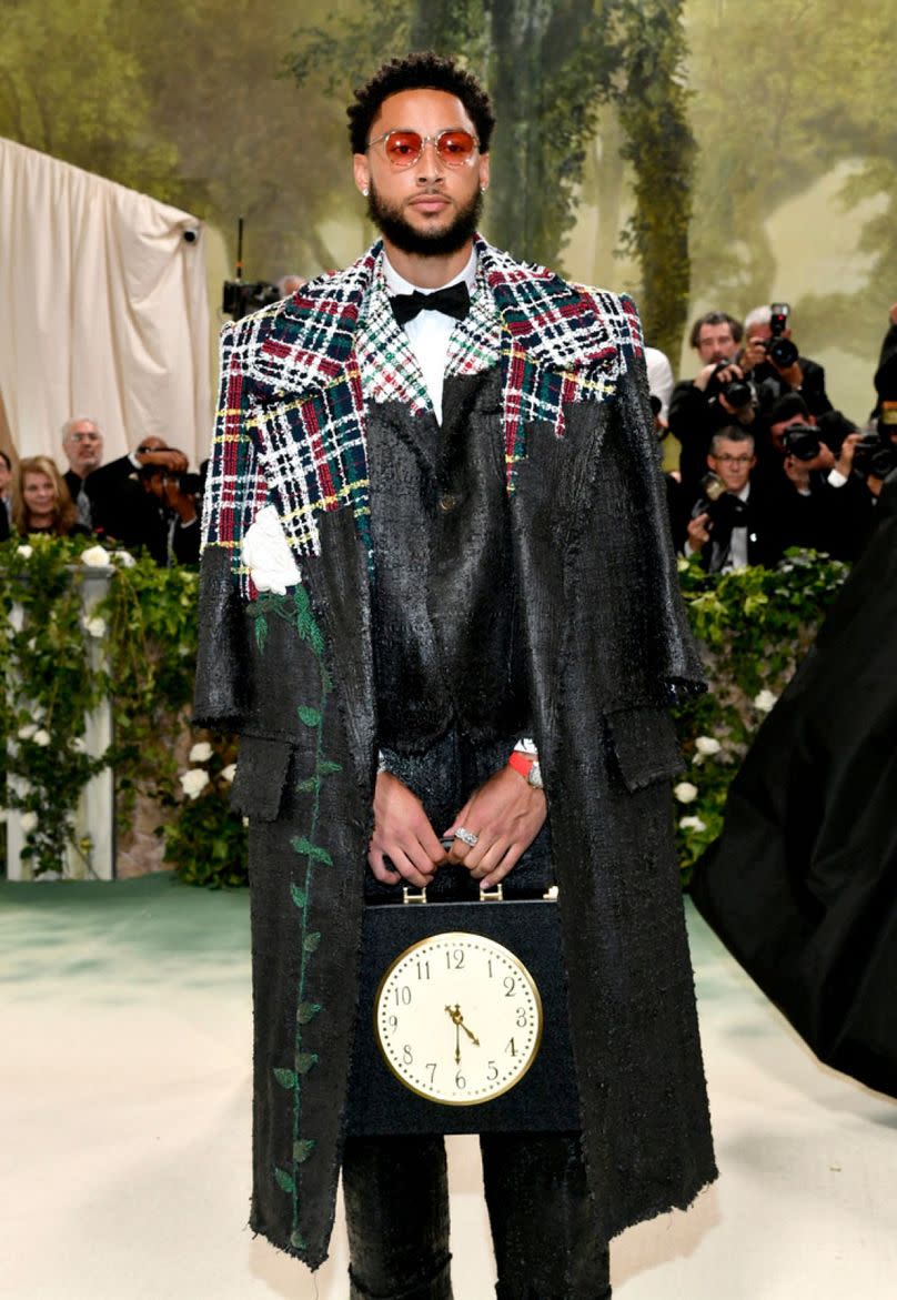 Ben Simmons attends the Met Gala celebrating the opening of the "Sleeping Beauties: Reawakening Fashion" exhibition on 6 May 2024, in New York.