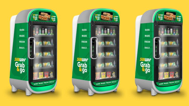 Subway Grab & Go fridge