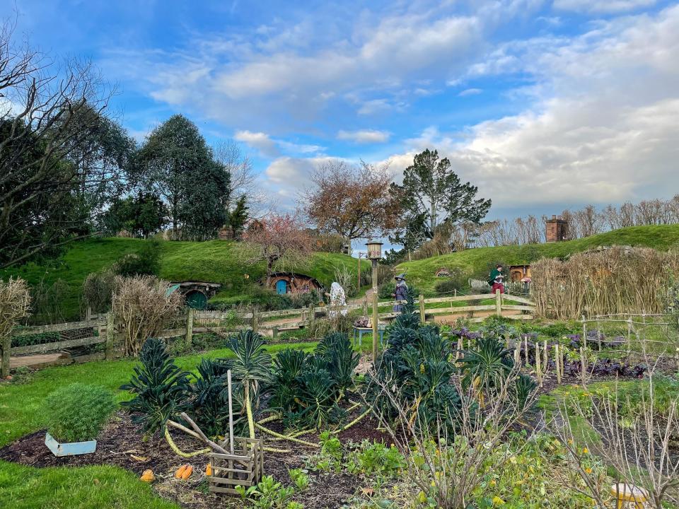 The Hobbiton Movie Set in New Zealand.