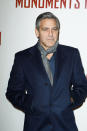 And we're up to date: Clooney at the Monuments Men premiere this year.