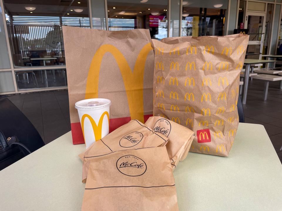 I tried new dishes on both the regular McDonald's menu and the McCafe menu.