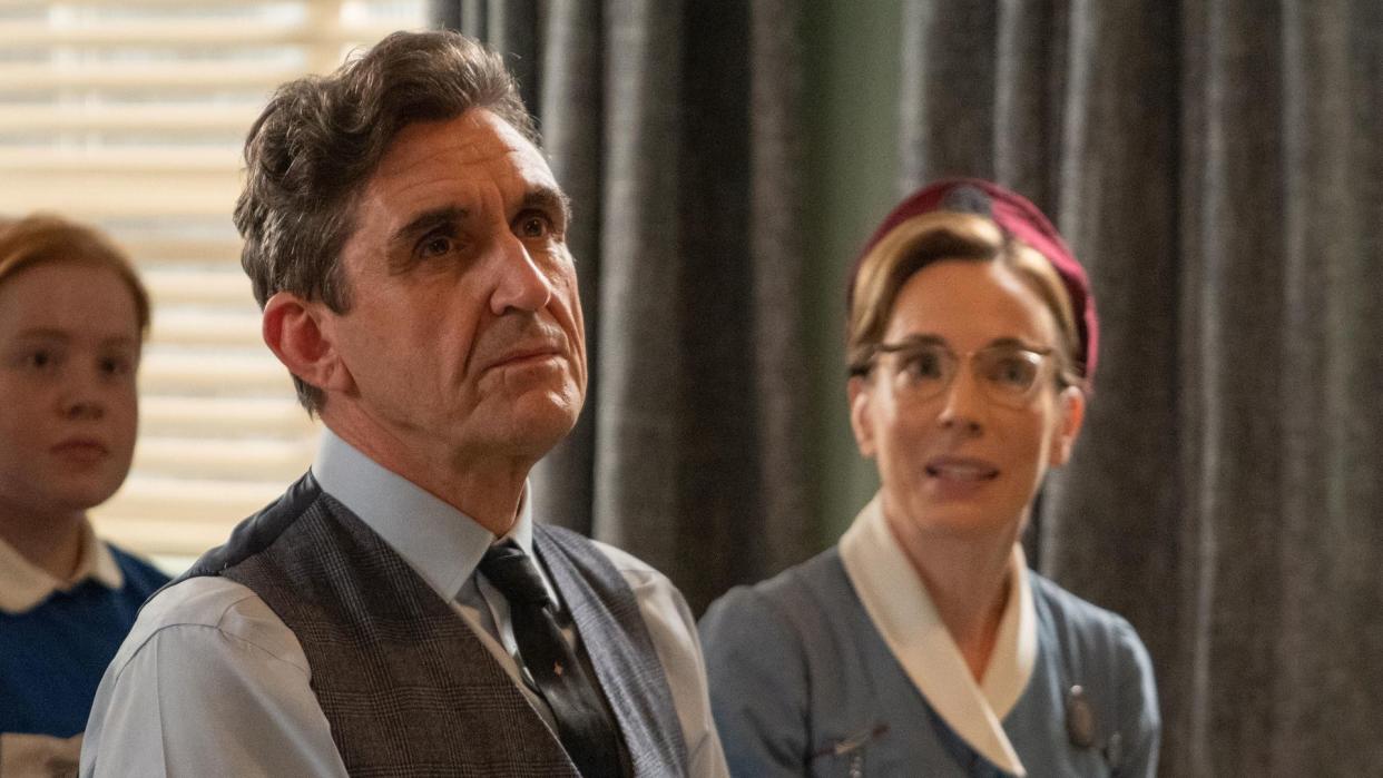 Stephen McGann as Dr. Patrick Turner and Laura Main as Nurse Shelagh Turner in Call the Midwife