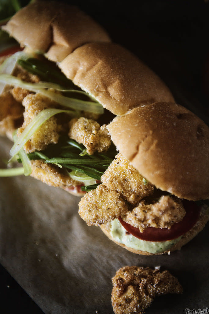 <strong>Get the <a href="http://girlcarnivore.com/fried-catfish-poboys-with-spicy-remoulade-sauce/" target="_blank">Fried Catfish Po'Boys recipe</a> from Girl Carnivore</strong>