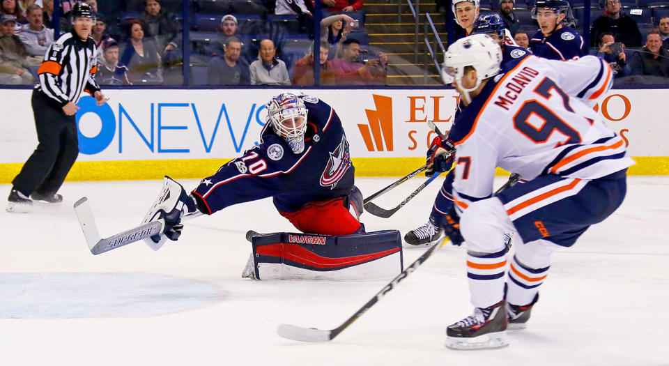 It won’t be long before Connor McDavid leads the league in scoring. (Kirk Irwin/Getty Images)