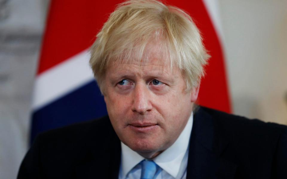 Boris Johnson pulled out of a press conference with the Luxembourg Prime Minister on Monday - AP Pool