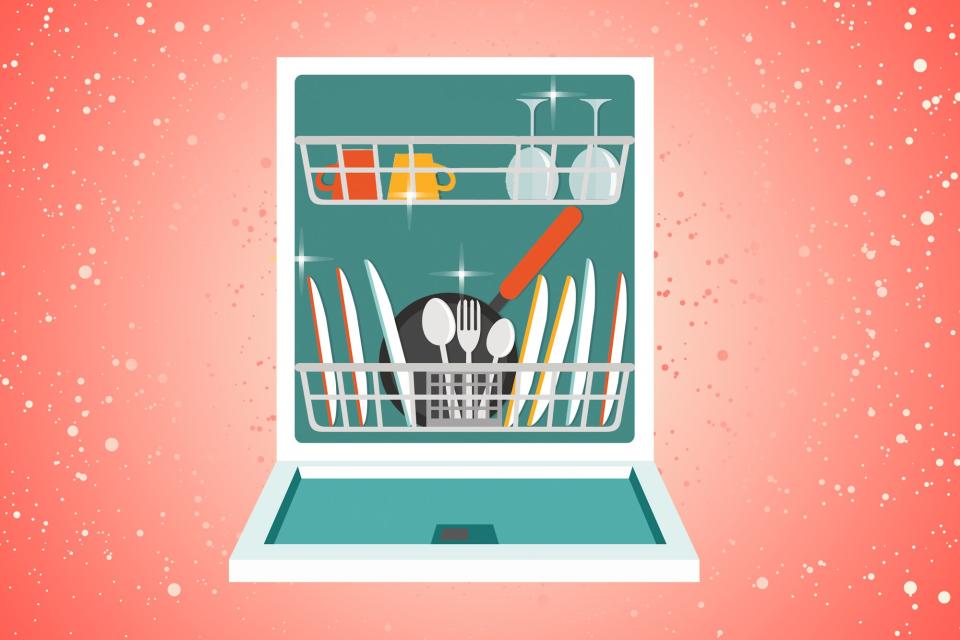 an illustration of a dishwasher