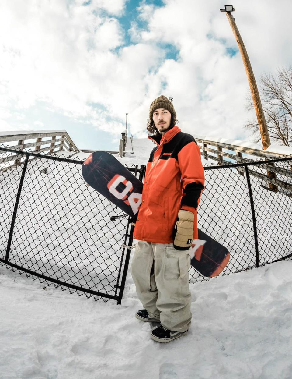 Mike Ravelson at a "secret spot" in Plymouth, New Hampshire, also while shooting for "Creedlecosm," which can be found on YouTube.