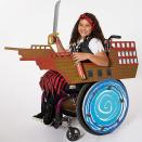 <p><strong>Party City</strong></p><p>partycity.com</p><p><strong>$44.99</strong></p><p><a href="https://www.partycity.com/child-wheelchair-pirate-ship-costume-881981.html" rel="nofollow noopener" target="_blank" data-ylk="slk:Shop Now;elm:context_link;itc:0;sec:content-canvas" class="link ">Shop Now</a></p><p>Use side panels, zip ties and hook-and-loop closures to turn a wheelchair into a pirate ship! Note: The pirate duds are sold separately.</p>